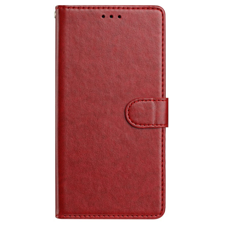 For iPhone 15 Pro Max Leather Phone Case Wallet Stand Cover with Handy Strap - TechGearPal