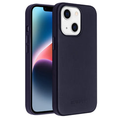 QIALINO Protective Case for iPhone 14 Shockproof Magnetic Case Genuine Leather Coated Anti-Fall Phone PC Cove - TechGearPal