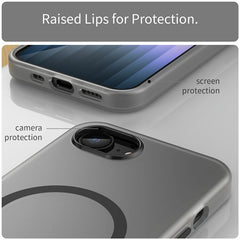 For iPhone 16e Case Compatible with MagSafe Slim Matte Translucent TPU + PC Phone Cove - TechGearPal