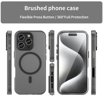 For iPhone 16 Pro Case Compatible with MagSafe TPU + PC Slim Matte Translucent Phone Cover - TechGearPal