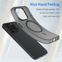 For iPhone 16 Pro Case Compatible with MagSafe TPU + PC Slim Matte Translucent Phone Cover - TechGearPal