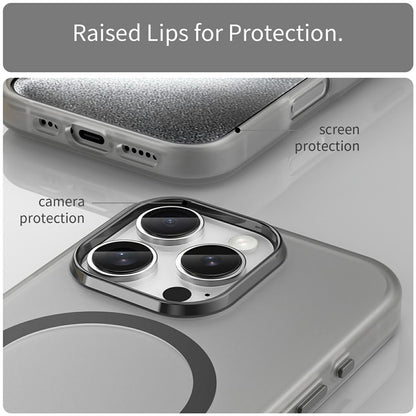 For iPhone 16 Pro Case Compatible with MagSafe TPU + PC Slim Matte Translucent Phone Cover - TechGearPal