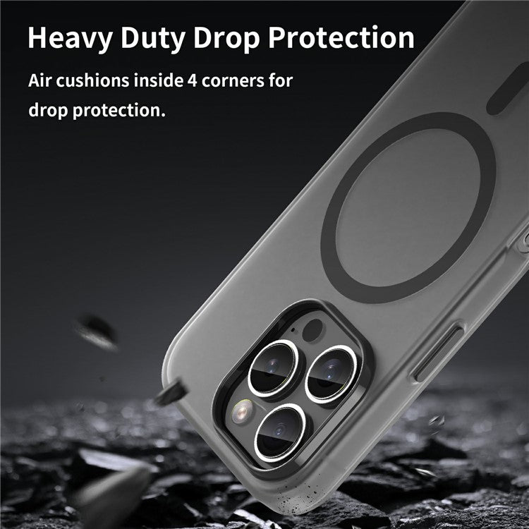For iPhone 16 Pro Case Compatible with MagSafe TPU + PC Slim Matte Translucent Phone Cover - TechGearPal