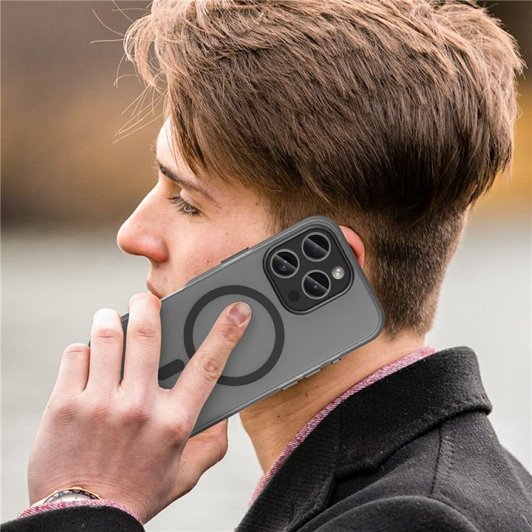 For iPhone 16 Pro Case Compatible with MagSafe TPU + PC Slim Matte Translucent Phone Cover - TechGearPal