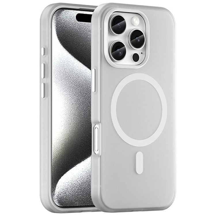 For iPhone 16 Pro Case Compatible with MagSafe TPU + PC Slim Matte Translucent Phone Cover - TechGearPal