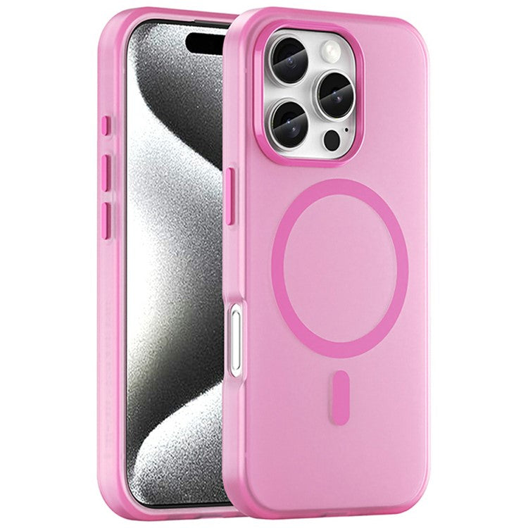 For iPhone 16 Pro Case Compatible with MagSafe TPU + PC Slim Matte Translucent Phone Cover - TechGearPal