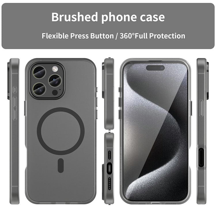 For iPhone 16 Pro Max Case Compatible with MagSafe TPU + PC Slim Matte Translucent Phone Cover - TechGearPal