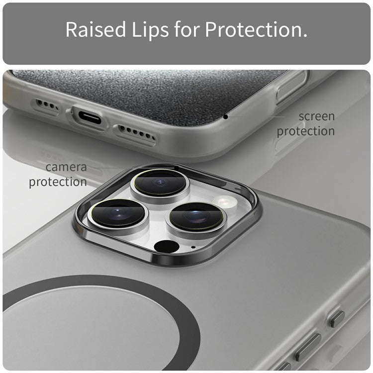 For iPhone 16 Pro Max Case Compatible with MagSafe TPU + PC Slim Matte Translucent Phone Cover - TechGearPal