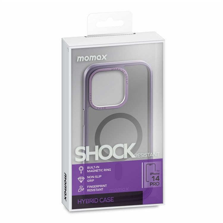 MOMAX CP Magnetic Case for iPhone 14 Plus Compatible with Magsafe, Matte Hard PC Soft TPU Camera Protection Cove - TechGearPal