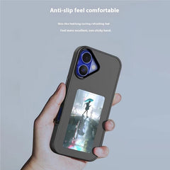 For iPhone 16 E Ink Phone Cover 4-Color Display Pattern Customized Case - TechGearPal
