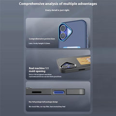 For iPhone 16 E Ink Phone Cover 4-Color Display Pattern Customized Case - TechGearPal