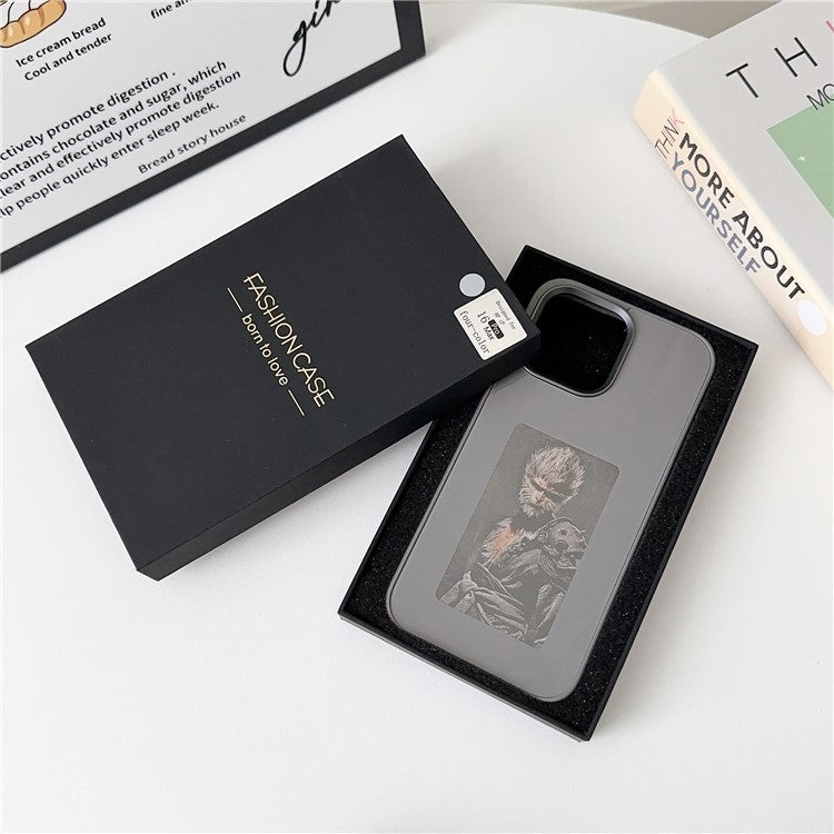 For iPhone 16 E Ink Phone Cover 4-Color Display Pattern Customized Case - TechGearPal