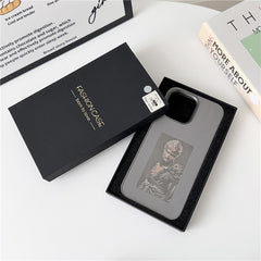 For iPhone 16 E Ink Phone Cover 4-Color Display Pattern Customized Case - TechGearPal