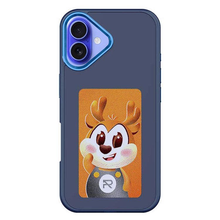 For iPhone 16 E Ink Phone Cover 4-Color Display Pattern Customized Case - TechGearPal