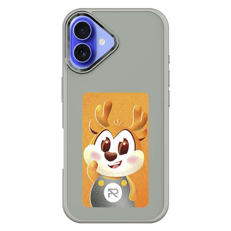 For iPhone 16 E Ink Phone Cover 4-Color Display Pattern Customized Case - TechGearPal