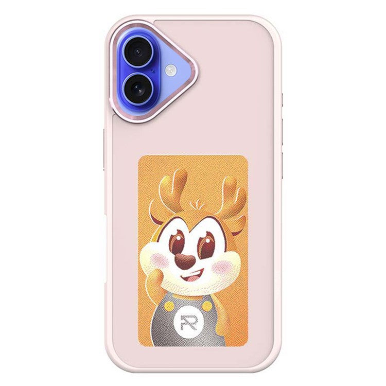 For iPhone 16 E Ink Phone Cover 4-Color Display Pattern Customized Case - TechGearPal