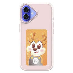 For iPhone 16 E Ink Phone Cover 4-Color Display Pattern Customized Case - TechGearPal