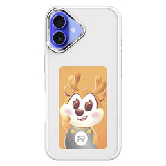 For iPhone 16 E Ink Phone Cover 4-Color Display Pattern Customized Case - TechGearPal
