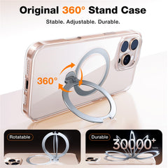TORRAS For iPhone 16 Pro Max Case Compatible with MagSafe Rotating Kickstand PC+TPU Phone Cover