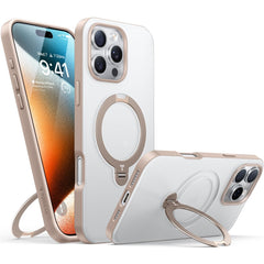TORRAS For iPhone 16 Pro Max Case Compatible with MagSafe Rotating Kickstand PC+TPU Phone Cover