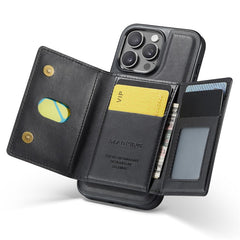 MAGKING K2 Series For iPhone 16 Pro Max Case Compatible with MagSafe PC+TPU+PU Leather RFID Blocking Phone Cover with Wallet - TechGearPal