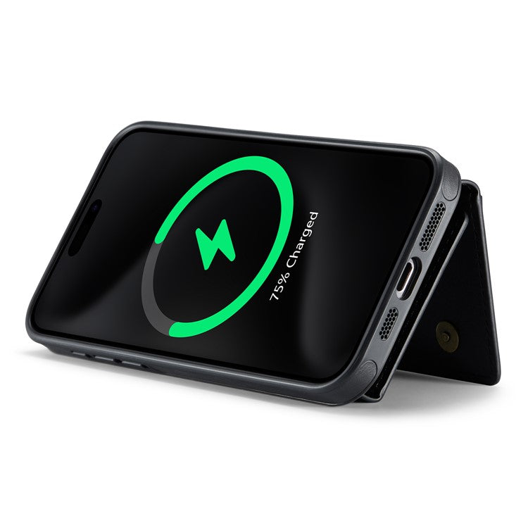 MAGKING K2 Series For iPhone 16 Pro Max Case Compatible with MagSafe PC+TPU+PU Leather RFID Blocking Phone Cover with Wallet - TechGearPal