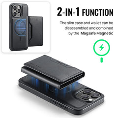MAGKING K2 Series For iPhone 16 Pro Max Case Compatible with MagSafe PC+TPU+PU Leather RFID Blocking Phone Cover with Wallet - TechGearPal