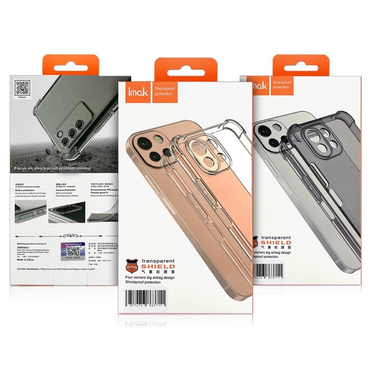 IMAK For iPhone 14 Pro Airbag Reinforced Corner TPU Phone Cover Anti-collision Case - TechGearPal