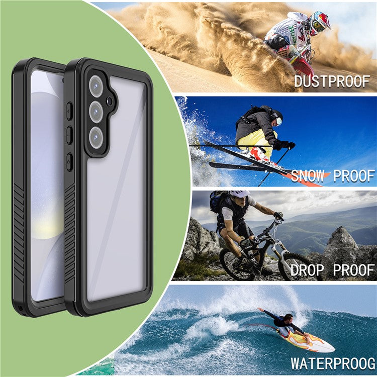 REDPEPPER FS Series For Samsung Galaxy S24 FE Case IP68 Waterproof Clear Back Panel Phone Cover - TechGearPal