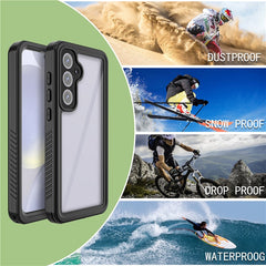 REDPEPPER FS Series For Samsung Galaxy S24 FE Case IP68 Waterproof Clear Back Panel Phone Cover - TechGearPal