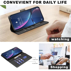 Étui portefeuille en cuir BINFEN COLOR BF32 pour Samsung Galaxy A36 5G avec blocage RFID 