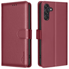 Étui portefeuille en cuir BINFEN COLOR BF32 pour Samsung Galaxy A36 5G avec blocage RFID 