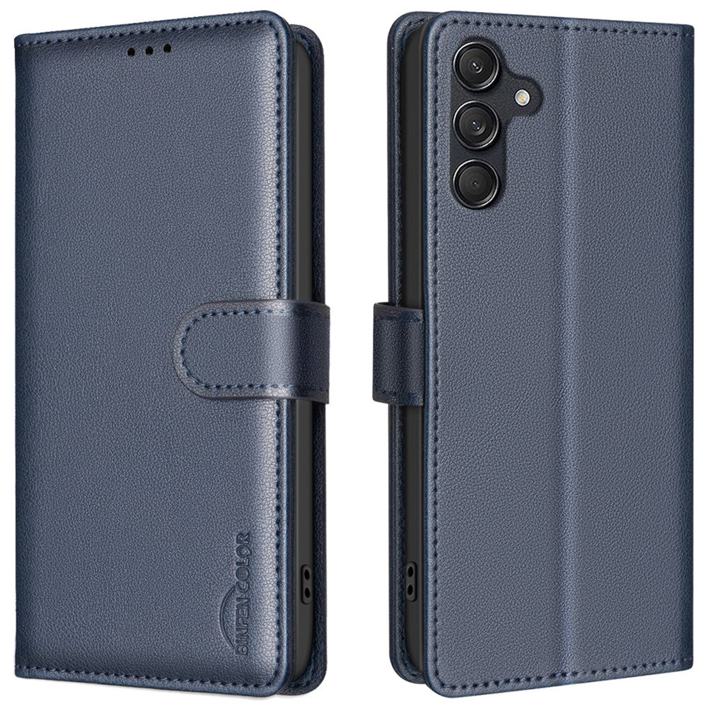 Étui portefeuille en cuir BINFEN COLOR BF32 pour Samsung Galaxy A36 5G avec blocage RFID 
