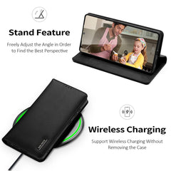 DUX DUCIS Hivo Series For Samsung Galaxy S25 Ultra Case Cowhide Leather RFID Blocking Wallet Stand Flip Phone Cover