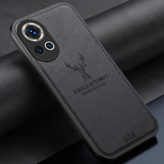 Coque hybride en cuir PU pour Huawei Nova 13 5G, motif cerf, texture tissu 