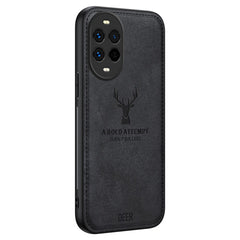 Coque hybride en cuir PU pour Huawei Nova 13 Pro 5G, motif cerf, texture tissu 