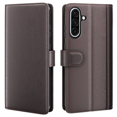 For Samsung Galaxy A36 5G / A56 5G Case Genuine Split Leather Phone Cover with Wallet Stand