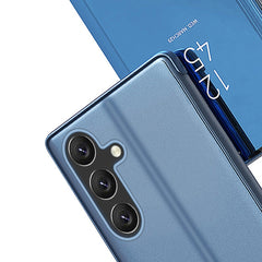 Für Samsung Galaxy S25 Hülle Sichtfenster Ständer Leder Flip Phone Cover 