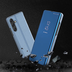 Für Samsung Galaxy S25 Hülle Sichtfenster Ständer Leder Flip Phone Cover 