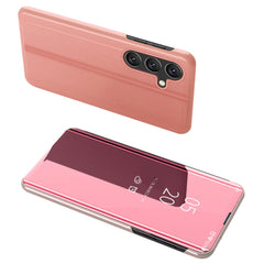 Für Samsung Galaxy S25 Hülle Sichtfenster Ständer Leder Flip Phone Cover 
