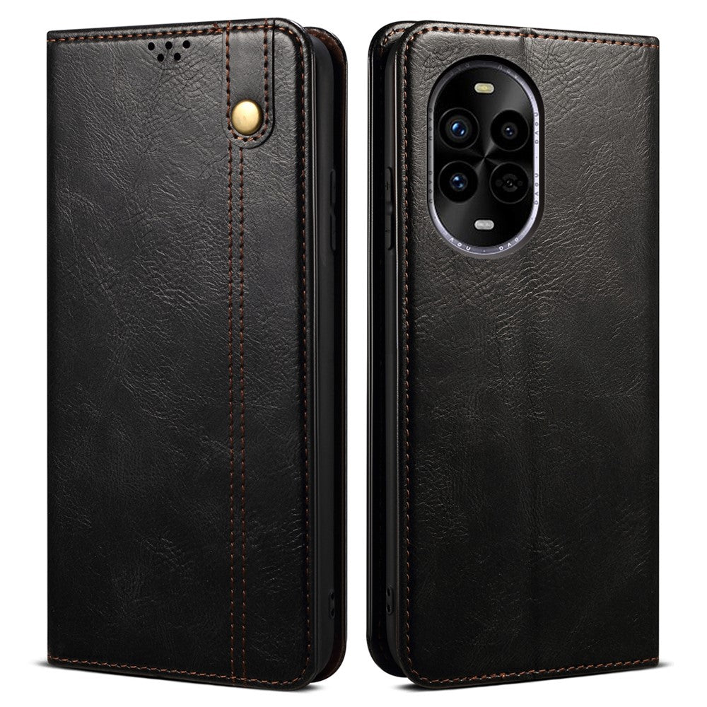 Coque portefeuille en cuir ciré avec support pour Huawei Nova 13 Pro 5G 