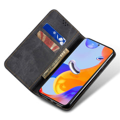 Coque en cuir anti-rayures pour Huawei Nova 13 Pro 5G, texture jean, support 