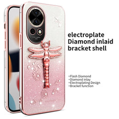 KADEM For Huawei nova 13 Case Dragonfly Kickstand TPU Flowers Glitter Phone Cover