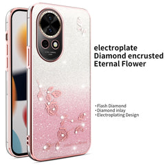 KADEM For Huawei nova 13 Case Dragonfly Kickstand TPU Flowers Glitter Phone Cover