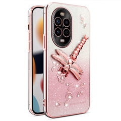 Coque KADEM pour Huawei Nova 13 Pro 5G, motif libellule, béquille, TPU, fleurs, paillettes 