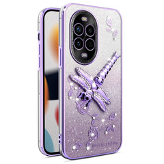 Coque KADEM pour Huawei Nova 13 Pro 5G, motif libellule, béquille, TPU, fleurs, paillettes 