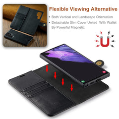 DG.MING for Samsung Galaxy S25 Ultra Case Detachable Split Leather Phone Cover