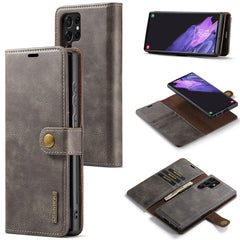 DG.MING for Samsung Galaxy S25 Ultra Case Detachable Split Leather Phone Cover