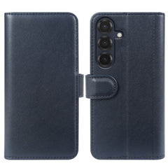 For Samsung Galaxy S25 Case Genuine Split Leather Phone Cover with Wallet Stand