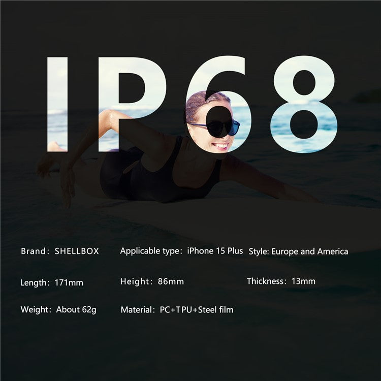 REDPEPPER Dot+ Series For iPhone 15 Plus Phone Case Compatible with MagSafe IP68 Waterproof Clear Phone Cove - TechGearPal
